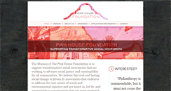 Desktop Screenshot of pinkhousefoundation.org